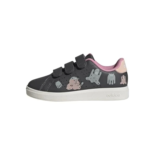 adidas Mixte Enfant Advantage Base 2.0 Shoes Children, Grey Six/Off White/Bliss Pink, 30 EU