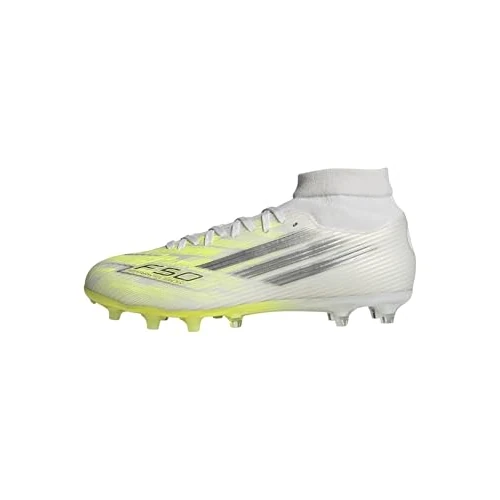 Zeitlich begrenztes Angebot: adidas Damen F50 SPARKFUSION League Mid Cut Firm Ground/Artificial Ground Football Boots Womens, FTWR White/Iron met./hi-Res Yellow, 45 1/3 EU von 95.00 € auf 48.54 € (49% Rabatt)