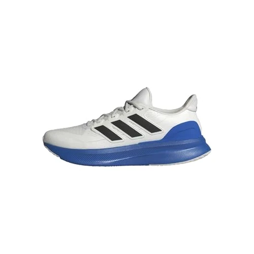 adidas Men's Ultrarun 5 Running Shoes, Crystal White/core Black/Blue, 12 UK
