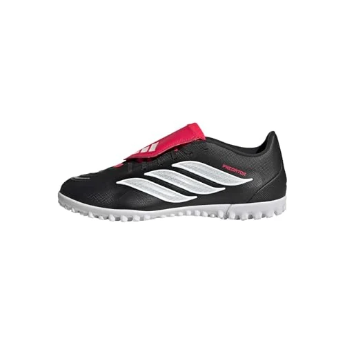 Offre limitée : adidas Mixte Predator Club Fold-Over Tongue Turf Football Shoes, Core Black/FTWR White/Lucid Red, 42 2/3 EU de 65.00 € à 58.41 € (10% de remise)