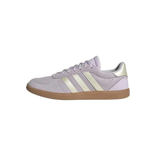 adidas Donna BREAKNET Sleek Shoes, Ice Lavender/Ice Gold Met./GUM10, 36 EU