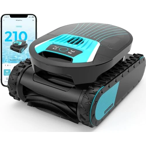 Offre limitée : Talosbo Pleco Pro Robot Piscine Nettoyage des Parois et de la Ligne d'eau, Aspirateur Piscine sans Fil 210 Min Automatique, Nettoyeur avec APP Planification Intelligente de Parcours, Jusqu'à 200 ㎡ de 499.99 € à 469.99 € (6% de remise)
