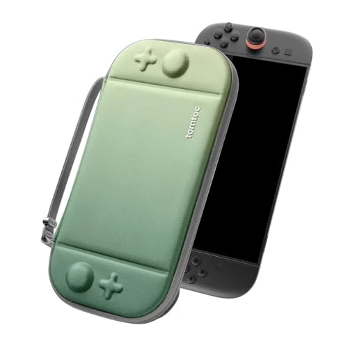 Offerta a tempo: tomtoc Custodia per Nintendo Switch 2 (2025), Borsa da Trasporto per Console con 12 Cartucce di Gioco, Slim Carry Case Sottile da Viaggio con Brevetto Originale e Protezione di livello Militare - 30% da 29.99 € a 20.99 €
