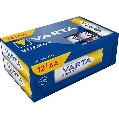 Offerta a tempo: VARTA Pile AA, confezione da 12, Energy, Alcaline, 1,5V, per semplici bisogni di base, imballaggio riciclato al 90%, Made in Germany - 34% da 5.49 € a 3.63 €