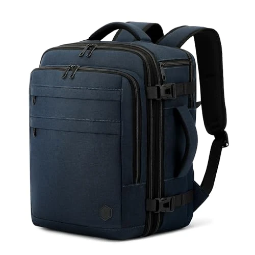 Zeitlich begrenztes Angebot: VANKEV Eurowings Ryanair EasyJet Wizz Air Handgepäck Erweiterbar 40x30x20 bis 40x30x25, 24L bis 30L, Sitzunter Rucksack für Reisen passt zu 15,6 Zoll Laptops dunkelblau von 50.99 € auf 50.99 € (0.00% Rabatt)