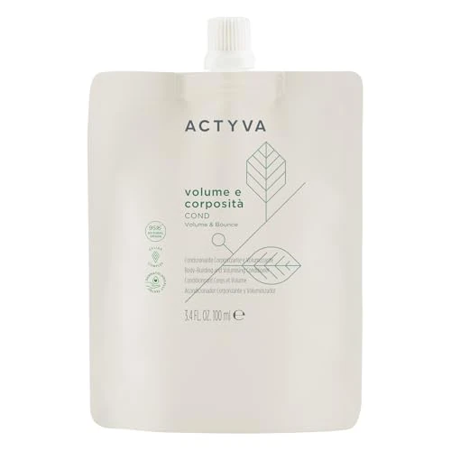 Offerta a tempo: Actyva - Volume e Corposità Cond, Balsamo per Capelli Fini ad Azione Volumizzante con Semi di Lino, Senza Siliconi - Travel Size 100 ml - 47% da 15.00 € a 7.90 €