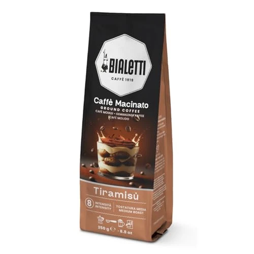 Limited-time offer: Bialetti Omni Ground Espresso – Tiramisu Roast, Compatible with All Filter Coffee Makers, Ideal for Coffee Bags & Sachets (250g Pack) from 74.30 £ to 8.96 £ (save 87.94%)
