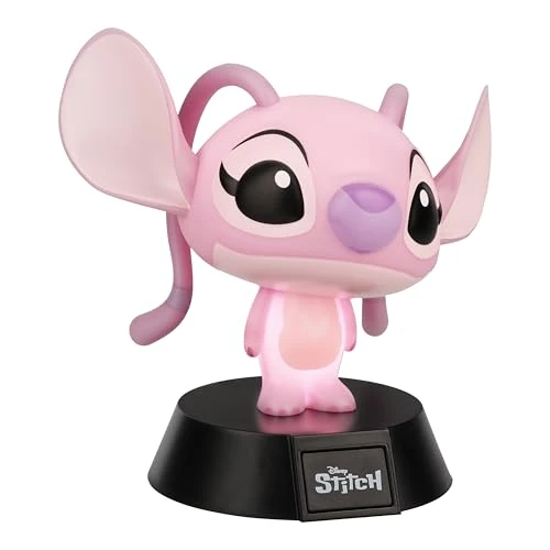 Offerta a tempo: Paladone Disney Angel Mini Icon Light, Lampada LED con licenza ufficiale Lilo & Stitch, a batterie, per camerette dei bambini, casa e scrivania, adatta come regalo e da collezione per i fan del film - 24% da 16.49 € a 12.59 €