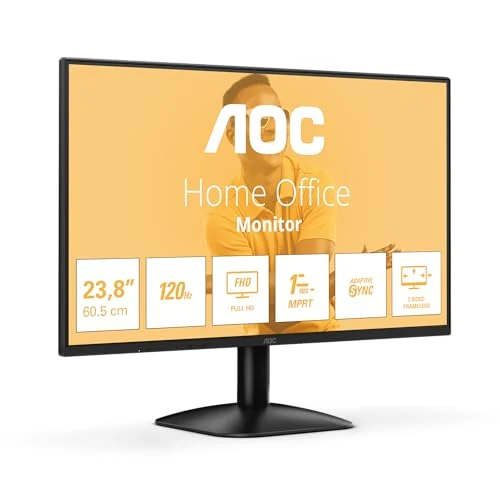 Limitiertes Angebot: AOC 24B31H - 24 Zoll Full HD Monitor, 120 Hz, Adaptive Bildsynchronisation (1920x1080, 1x D-Sub, 1x HDMI 1.4) schwarz von 76.44 EUR auf 76.44 EUR (Spare 0%)