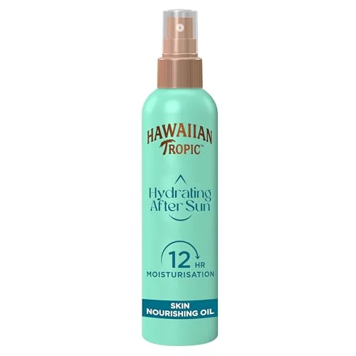 Offerta a tempo: HAWAIIAN TROPIC Hydrating After Sun Skin Nourishing Oil 150ml, ad assorbimento rapido, con avocado & olio di Jojoba, resistente all'acqua, profumo tropicale, vegano - 39% da 14.49 € a 8.90 €
