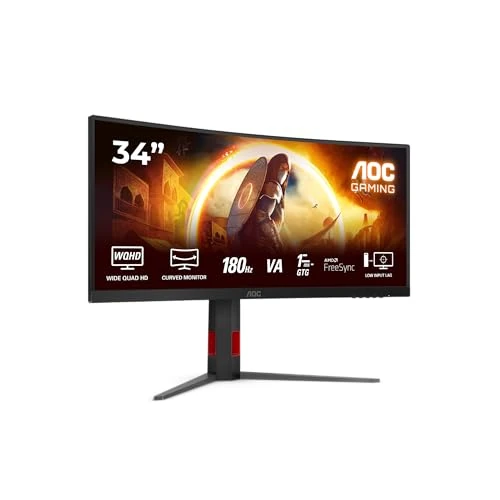 Oferta ograniczona: Monitor AOC CU34G4 34" z 289.00 EUR na 217.54 EUR (znizka 25%)