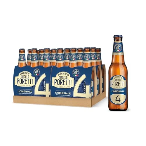Offerta a tempo: Birrificio Angelo Poretti - Birra 4 Luppoli - 24 Bottiglie da 330ml — 16% da 21,30 € a 17,99 €
