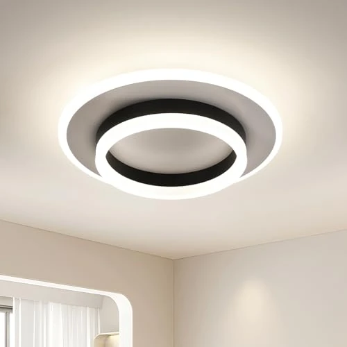 Offerta a tempo: SENQIU Plafoniera LED Moderno, Ø30CM 28W Lampada da Soffitto LED Rotonda - 0.00% da 35.98 € a 35.98 €