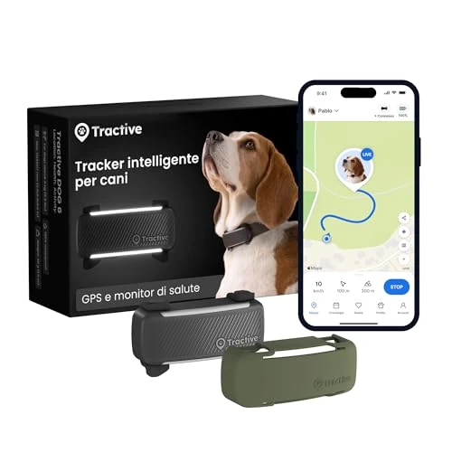 Tijdelijke aanbieding: Tractive Smart Dog Tracker | Editie 2025 | Real-time GPS-tracking | Ontsnappings- en gezondheidswaarschuwingen | Vitals Monitoring | Marktleider (Bundle (Zwart)) van 78.83 € naar 78.83 € (0.00% korting)