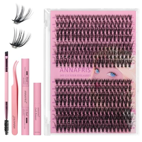 Offerta a tempo: ANNAFRIS Ciglia Finte Ciuffetti 30D+40D Ciglia Finte Naturali D Curl 8-18mm DIY Extension Ciglia Fai da te Cluster Lashes(30D+40D) - 41% da 12.99 € a 7.70 €