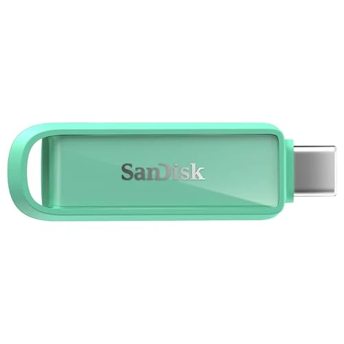 Limited offer: SanDisk 1TB Phone Drive with USB Type-C - for Smartphones, Tablets, and Computers - Up to 150MB/s, USB 3.2 Gen 1 - Seafoam Green - SDIXS0N-1T00-GN6NQ from 139.99 EUR to 139.99 EUR (save 0%)