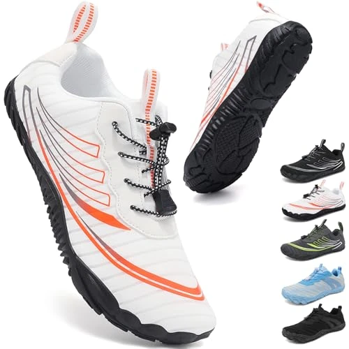 Oferta limitada: ZDQ Barefoot Shoes Minimalistas Sneakers Hombre Mujer Transpirable Ligeras Flexible Puntera Ancha Zapatos Descalzos Trail Running Deportes Casual Fitness Blanco 43 de 29.99 EUR a 19.99 EUR (ahorro 33%)
