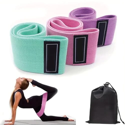 Offerta a tempo: XYTAHDM Confezione da 3 Elastici Fitness, Bande Elastiche di Resistenza Set di Fasce Elastiche Fitness, Elastici Antiscivolo, per Palestra, Yoga, Crossfit, Pilates o Esercizi a Casa - 37% da 9.99 € a 6.29 €