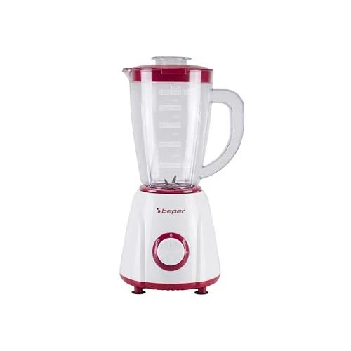 Offerta a tempo: BEPER P102FRU501 Frullatore da Tavolo 1.5L – 400W, 4 Lame in Acciaio Inox, 2 Velocità + Funzione Pulse, Caraffa Graduata, Coperchio con Foro, Base Antiscivolo, Ideale per Frullati, Vellutate e Salse - 46% da 36.90 € a 19.90 €