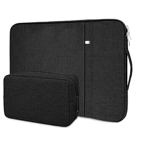 Flintronic Laptoptasche 14 Zoll, Laptophülle mit Griff und Zubehör Tasche, Laptoptasche Schutzhülle Wasserdicht, Notebook Hülle Tasche Kompatibel mit MacBook/Huawei/Acer/HP/Dell/Lenovo/Samsung
