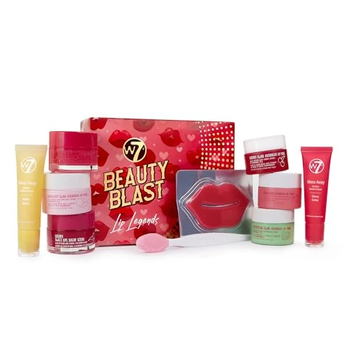 W7 Beauty Blast Lip Legends Sweet Dreams Gift Set - Lip Masks, Scrubs, Balms and More – Exclusive W7 Sweet Dreams Flavours Included