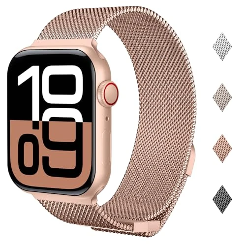 Offerta a tempo: Coiwxmoi Cinturino di Ricambio Compatibile con Cinturini Apple Watch 46mm 44mm 45mm 49m 41mm 40mm 38mm Donna Uomo, Cinturino Doppie Magnetiche per iWatch Series Se Ultra 10 9 8 7 6 5 4 3 2 1 - 36% da 13.99 € a 8.99 €