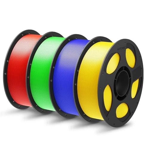 Offerta a tempo: ANYCUBIC PLA+ Filamento 1,75 mm, Precisione Dimensionale +/- 0,02 mm, Materiali per Stampa 3D ad Alta Tenacità e Precisione, Identificazione Intelligente, 4KG Rosso, Verde, Blu Abbagliante, Giallo - 15% da 55.99 € a 47.49 €
