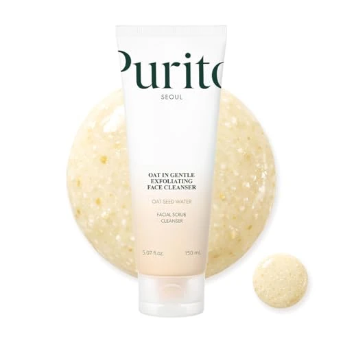 Tijdelijke aanbieding: PURITO Korean Oat Exfoliating Facial Polish Gentle & Effective Daily Scrub Hydrating Face Cleanser Oat Seed Water Vegan Skincare Mild Non-comedogenic Soothing Solution All Skin Types 150ml van 18.14 € naar 17.12 € (6% korting)