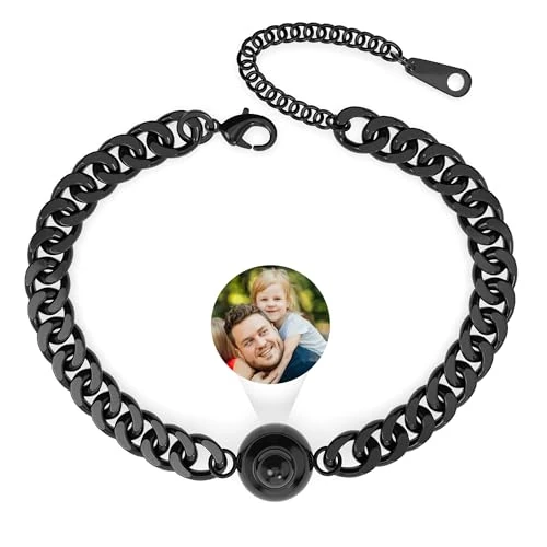 Offerta a tempo: Easycosy Festa della Mamma Bracciale con Foto Personalizzata, Braccialetto con Foto Proiettata Dentro, Idee Regalo 2026 per Donna, Bracciale Personalizzato per Compleanno Matrimonio - 0.00% da 22.99 € a 22.99 €