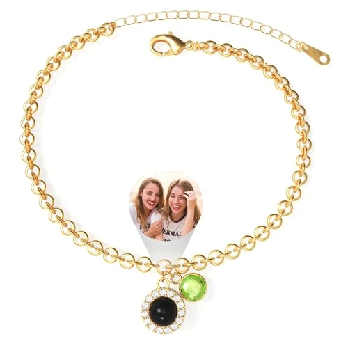 Offerta a tempo: Easycosy Festa della Mamma Bracciale con Foto Personalizzata, Braccialetto con Foto Proiettata Dentro, Idee Regalo 2026 per Donna, Bracciale Personalizzato per Compleanno Matrimonio - 0.00% da 22.99 € a 22.99 €