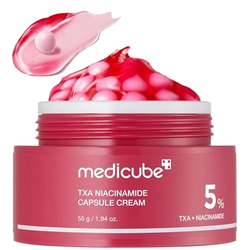 Offerta a tempo: medicube TXA + Niacinamide Capsule Cream 1,94 oz – Crema idratante doppia azione con acido tranexamico puro e Niacinamide per tono e texture - 8% da 15.80 € a 14.50 €
