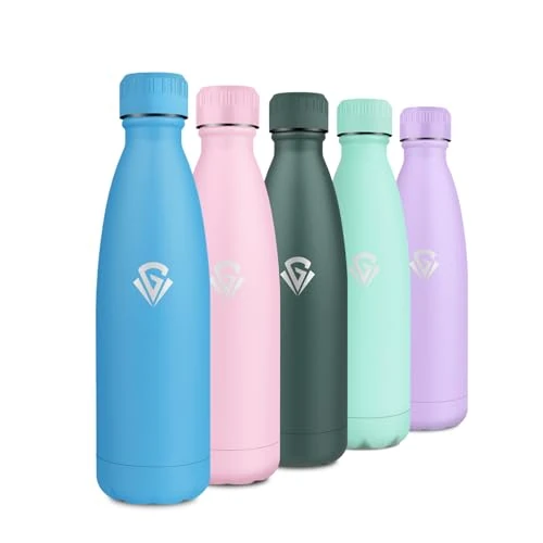 Butelka na wodę ze stali nierdzewnej 750 ml, podwójna ścianka termokurczliwa, szczelna butelka bez BPA, wielokrotnego użytku butelka termiczna do szkoły, biura, dzieci, dorosłych, podróży, wędrówek