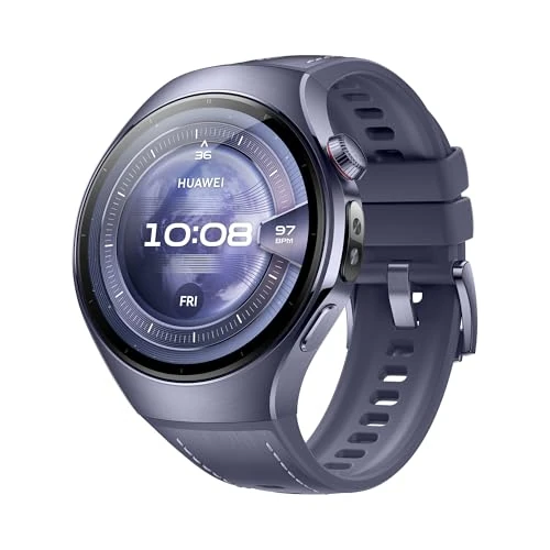 Offerta a tempo: HUAWEI WATCH 5, 46mm Smartwatches, Tecnologia Multi-sensing X-TAP, SpO2 dal Polpastrello, Health Glance, eSIM, con App ECG, HRV, 30 mesi di Garanzia, Android e iOS, Viola - 0.00% da 263.41 € a 263.41 €