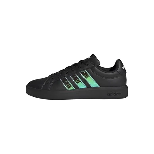 adidas Donna Grand Court Base 3.0 CHOES, Core Black/Core Black/Ftwr White, 39 1/3 EU