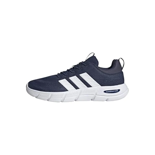 Offre limitée : adidas Homme Cloudfoam Flex Elastic Laces Shoes, Dark Blue/FTWR White/Shadow Navy, 45 1/3 EU de 59.95 € à 59.95 € (0.00% de remise)