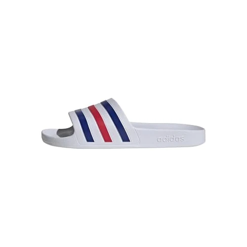 Offerta a tempo: adidas Unisex - Adulto Adilette Aqua Slides, ftwr white/pure ruby/semi lucid blue, 47 EU - 0.00% da 16.92 € a 16.92 €
