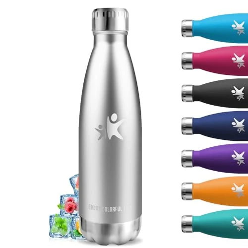 Limited-time offer: Drinking Bottle, Stainless Steel, 750 ml, 24 Hours Cold & 12 Hours Warm, BPA-Free, Double-Walled Leak-Proof for School, Offices, Travel, Sports from 20.36 GBP to 20.36 GBP (save 0%)