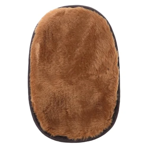 BESPORTBLE Handschoenen voor het polijsten van schoenen bont imitatie reinigingsset voor schoenen en laarzen zachte fleece en applicator voor huidverzorgingsproducten praktisch en duurzaam ontwerp