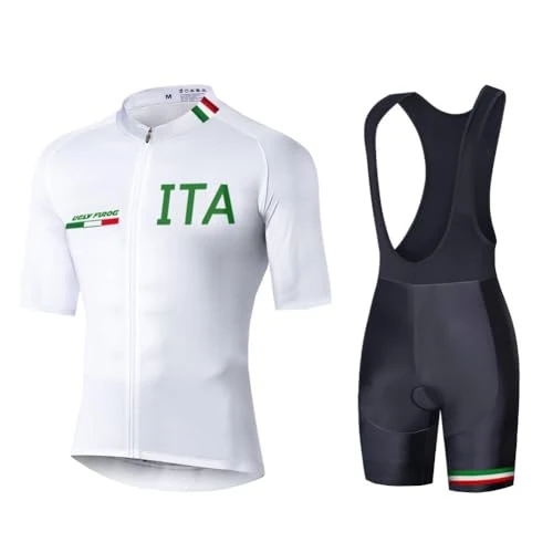 Limitiertes Angebot: UGLY FROG ITDT Herren Fahrradtrikot, kurzärmliges Set mit 20D-Gel-gepolsterten Shorts, Fahrradbekleidung Set für Mountainbikes von 29.99 EUR auf 29.99 EUR (Spare 0%)