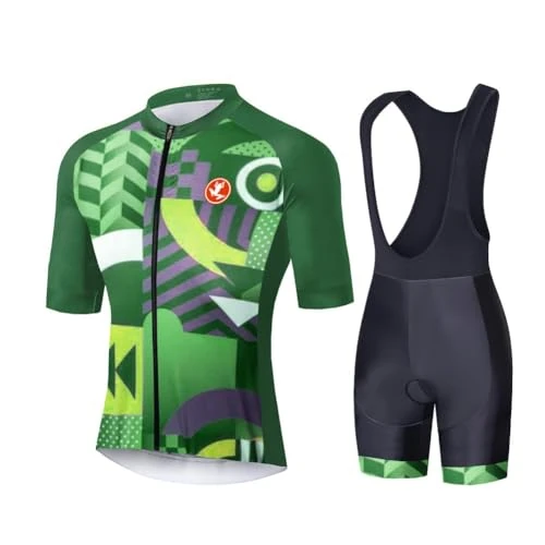 Offerta a tempo: UGLY FROG Dtao Abbigliamento Ciclismo Set Manica Corta Tuta Uomo Completo Estivo per Bici da MTB con Pantaloncini Imbottiti in Gel Traspirante e Ad Asciugatura Rapida - 32% da 43.99 € a 29.99 €