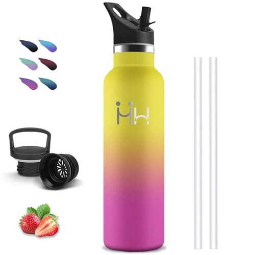 Tijdelijke aanbieding: Waterfles, 1 Liter, Bpa-Vrij, Waterfles Met Rietje, Lekvrij, Roestvrijstalen Waterfles, Sportfles, Dubbele Isolatie, Waterflessen Voor Kamperen, Sport, Wandelen van 24.99 EUR naar 24.99 EUR (korting 0%)