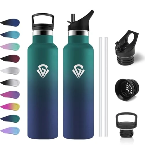 Oferta limitada: Botella Agua Acero Inoxidable 750ml, Cantimplora Termo con Pajita y Filtro, sin BPA, Reutilizable, Fácil de llevar, Termo a Prueba de Fugas, Cantimplora para Adultos, Oficina, Escuela, Bicicleta de 19.99 € a 19.99 € (ahorro 0.00%)
