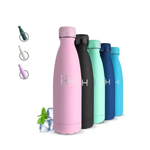 Oferta limitowana: Butelka termiczna na wodę o pojemności 500 ml, bez BPA, butelka na wodę dla dzieci, bez wycieków, butelka ze stali nierdzewnej, utrzymuje ciepło przez 12 godzin i zimno przez 24 godziny, butelki z 72.22 zł na 72.22 zł (oszczędź 0.00%)