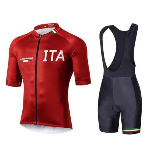 UGLY FROG 2025 Cycling Clothing Set – Men's Summer Cycling Set for MTB Bike with Bib Shorts Padded in Breathable Gel