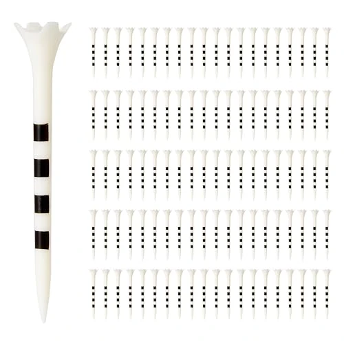 Offerta a tempo: Amazon Basics Tee da Golf in Plastica, 8,3cm, Confezione da 100, Bianco - 30% da 15.00 € a 10.43 €