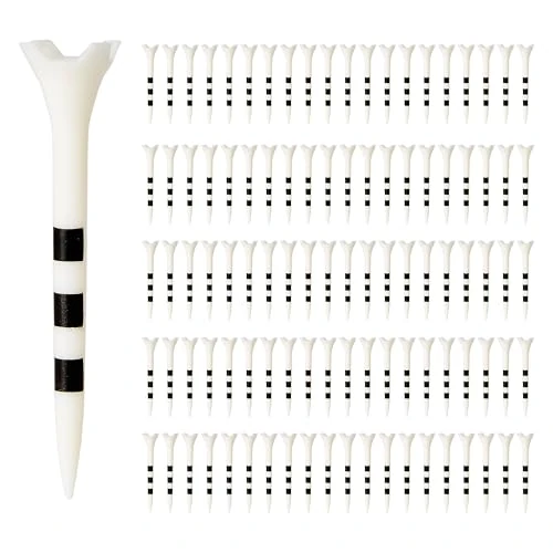 Offerta a tempo: Amazon Basics Tee da Golf in Plastica, 7cm, Confezione da 100, Bianco - 51% da 12.34 € a 5.99 €