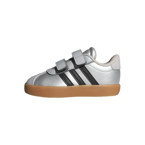 Limited-time offer: adidas Unisex Baby VL Court 3.0 Shoes Infants, Silver met./core Black/LGH Solid Grey, 3 UK Child from 16.22 £ to 16.22 £ (save 0.00%)