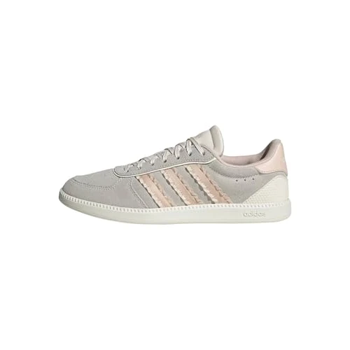 Limited-time offer: adidas Women's BREAKNET Sleek Shoes, Chalk White/Blush Pink/Off White, 3.5 UK from 45.77 £ to 33.77 £ (save 26.22%)