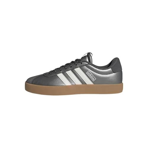 Tijdelijke aanbieding: adidas dames VL COURT 3.0 SHOES, iron met./core white/grey five, 38 EU van 52.49 € naar 52.49 € (0.00% korting)