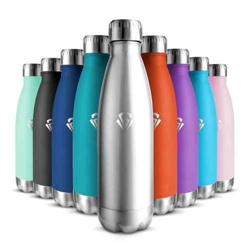 Limited-time offer: Children's Water Bottle 500 ml, BPA Free, Stainless Steel Water Bottle, Children's Bottle, 18/8 Stainless Steel, Leak-Proof Reusable, Thermos for Gym, School, Sport, Boys, Girls from 18.01 GBP to 18.01 GBP (save 0%)